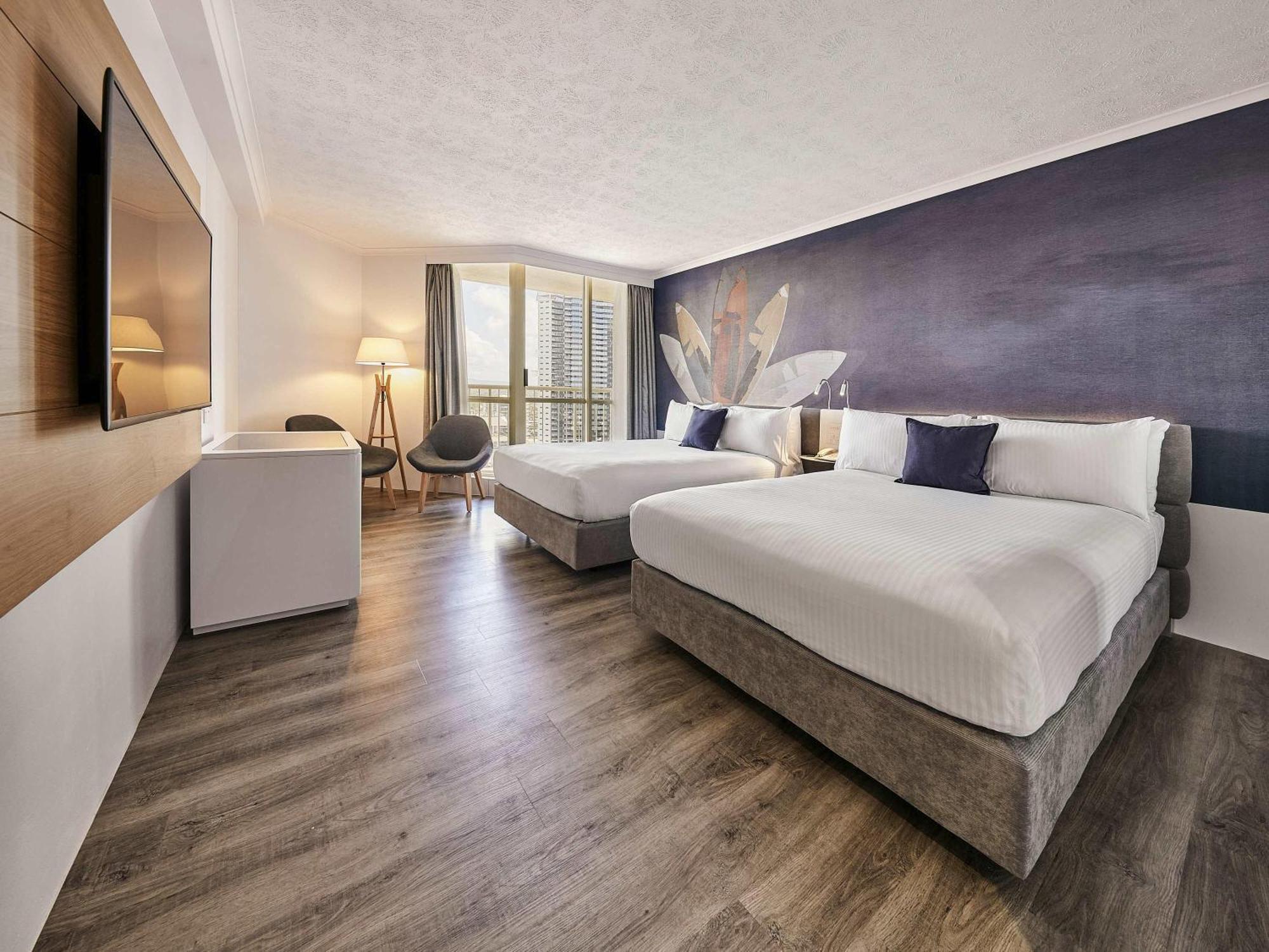 Deluxe Double Room Two Double Beds View
