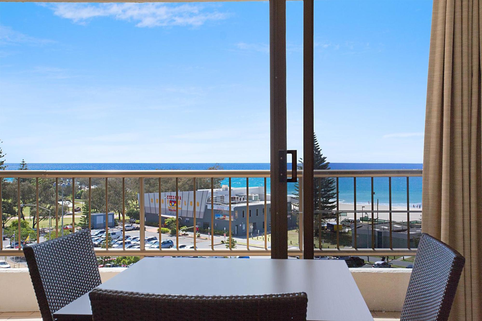 One Bedroom Budget Apartment Balcony Ocean View
