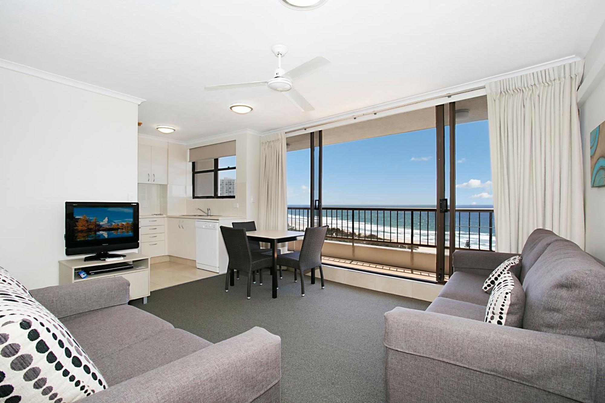 One Bedroom Budget Apartment Balcony Ocean View