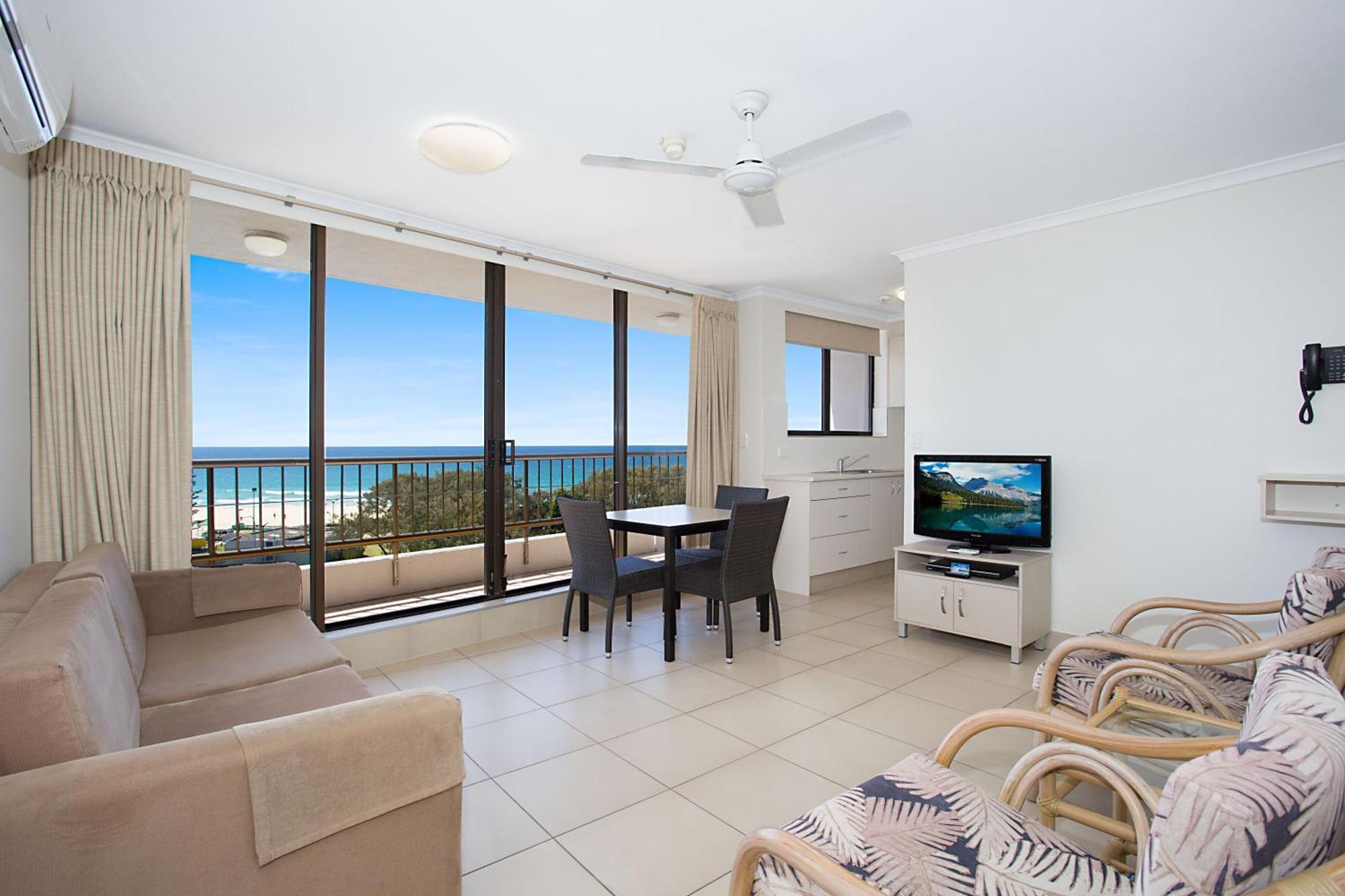 One Bedroom Budget Apartment Balcony Ocean View