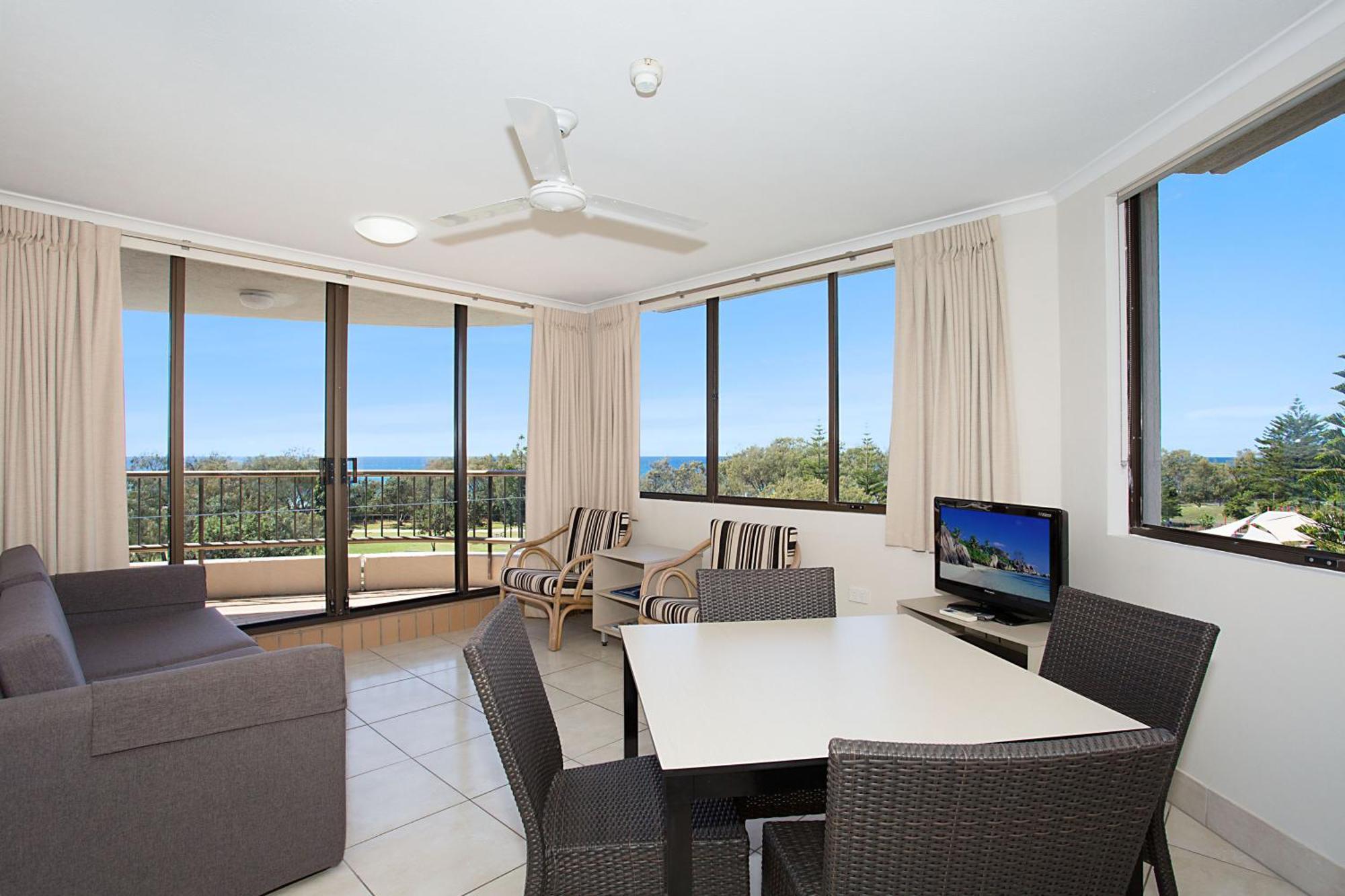 One Bedroom Budget Apartment Balcony Ocean View