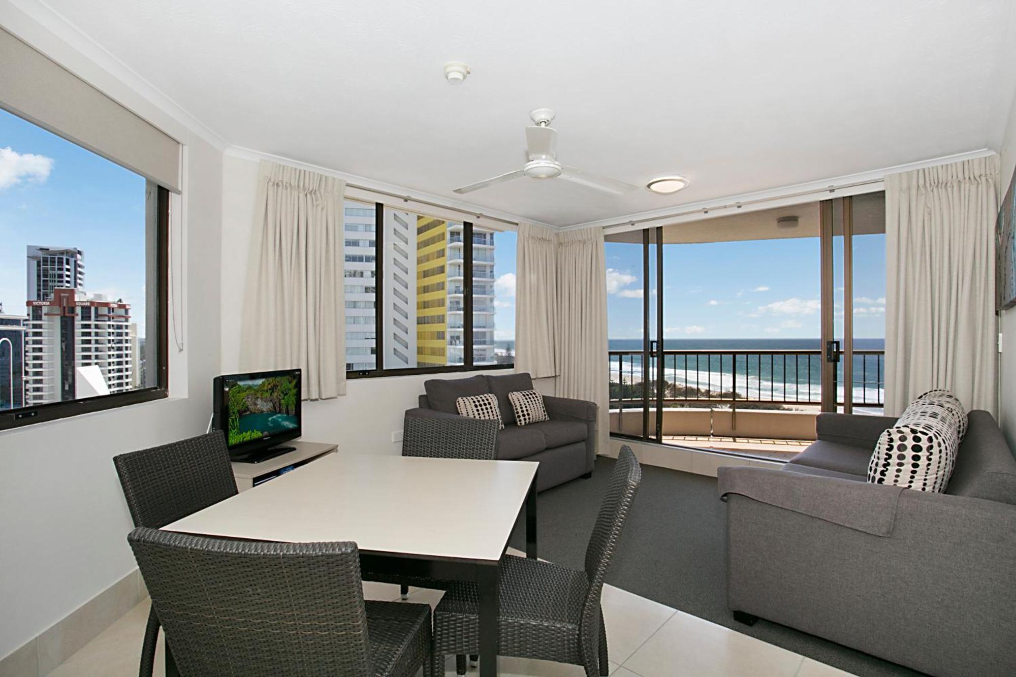 One Bedroom Budget Apartment Balcony Ocean View