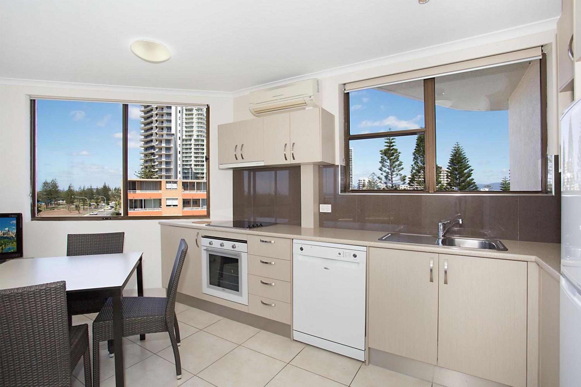 One Bedroom Budget Apartment Balcony Ocean View