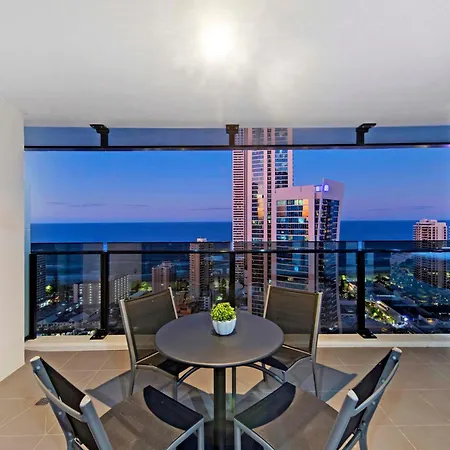 Ocean Views! - One Bedroom Apartments With Spa - From Level 9 - Circle On Cavill - Self Contained & Privately Managed - Wow Stay-3