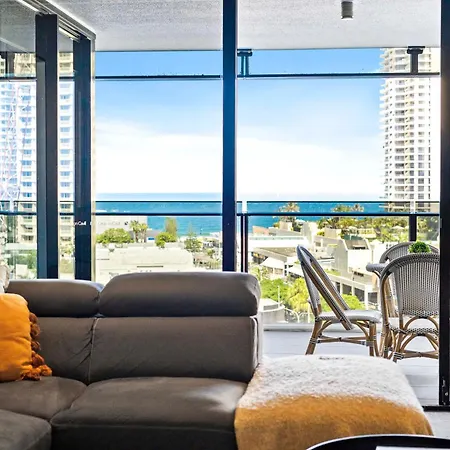 Ocean Views! - One Bedroom Apartments With Spa - From Level 9 - Circle On Cavill - Self Contained & Privately Managed - Wow Stay-2
