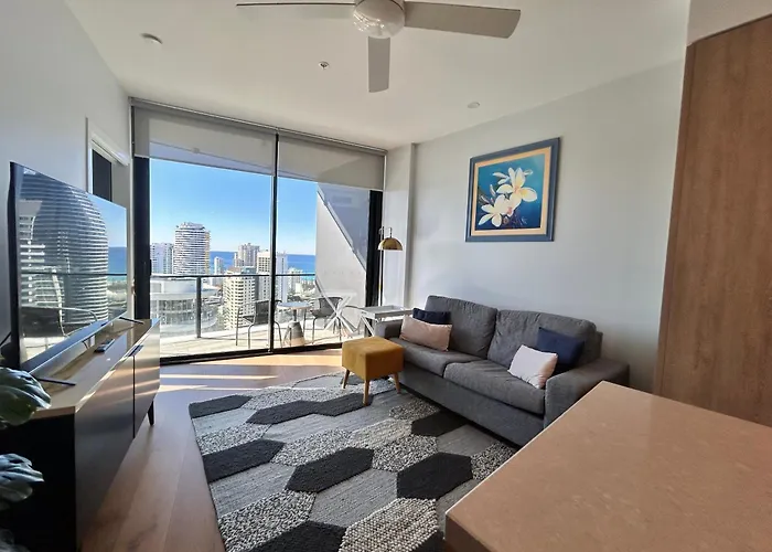 Above Broadbeach Casino 1Brplus Study Ocean-City Views Gold Coast