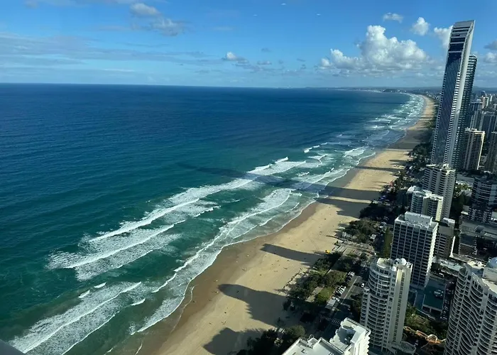 Coast & Sky - Lv 49 Private Beachfront Luxury Suite In Ocean By Meriton Gold Coast