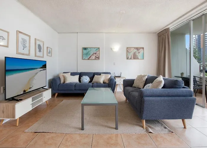 Beach Side, Pool, Spa, Bbq, Parking, Walk Convention Centre, Casino, Pac Fair, Light Rail Gold Coast