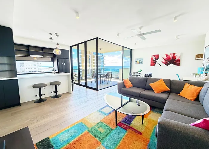 5Th Floor Beachside Ocean View With Wi-Fi, Pool And Gym Gold Coast